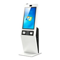 Kiosco de Autoservicio Personalizable con Dispensador de Tarjetas, Tótem de Atención Automática con Pantalla Táctil Completa