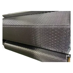 honeycomb carbon kevlar hybrid fabric football weave