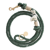 Laisse de chien en coton de luxe motif solide accessoires pour animaux de compagnie populaires en gros corde de chien pour l'Europe et l'Amérique