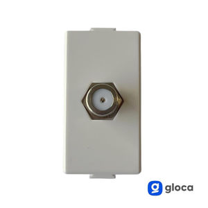 Conector de TV satelital Gloca con tornillo de fijación, tipo F, para montaje en panel, de plástico, juego de 2 - Product Image 4