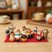 Kreative Harz-Katzenfigur Moderne Liebes-Musik-Heimdekoration Wohnzimmer Schlafzimmer Schreibtisch-Ornament Niedliches Geschenk