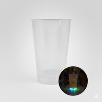 Gobelets de fête en plastique de 23 oz avec lumières LED clignotantes et paille flexible pour enfants, personnalisables, écologiques, avec logo personnalisé, gobelet pour enfants