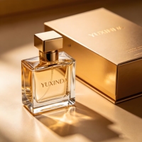 Flacon de parfum carré de luxe pour homme, transparent, avec capuchon en zamac, vide, 30ml 50ml 100ml, en verre, avec boîte cadeau