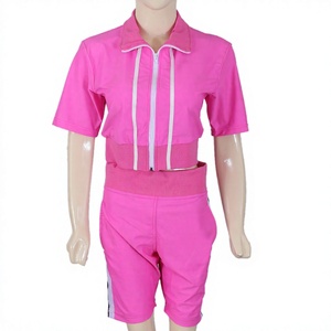 เสื้อกล้ามและกางเกงขาสั้นแบบลำลองสำหรับฤดูร้อน ระบายอากาศได้ดี แห้งเร็ว ชุดสองชิ้นสำหรับผู้หญิง - Product Image 1