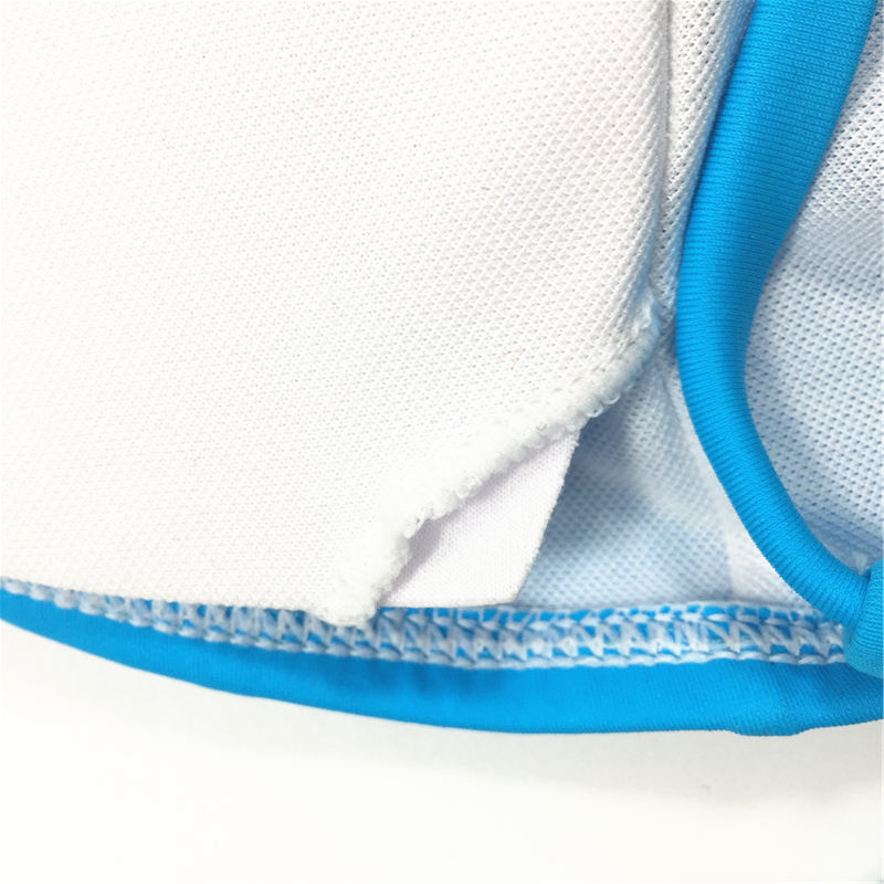 Solid color sky blue swimwear backless swimsuit multi-binding belt sexy one-piece swimwear