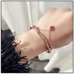Wholesale Trendy Star Jewelry Gold Plated Fashion for Women's Bracelet Waterproof <b>Charm</b> Alloy Chain <b>Bangle</b> Gift - Product Image 6