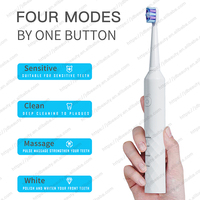 Brosse à dents électrique intelligente à une seule touche, facile à utiliser, avec batterie, pour adultes, appareils d'hygiène bucco-dentaire