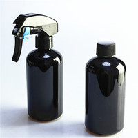 Bouteille de pulvérisation pour animaux de compagnie de 250 ml (8 oz) avec tête de pulvérisation bleue, vaporisateur à gâchette, distributeur de lotion pour barbier, salon de coiffure