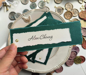 Elegant Personalized Wedding Name <b>Cards</b> Custom <b>Table</b> Place <b>Cards</b> Guest Seating Decoration - Product Image 1