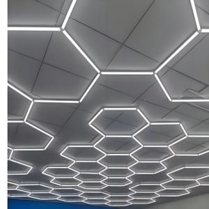 ARLOTT LED Hexagon Light Gym Anhänger mit IP54 6000K Tageslicht Hellgrau für Werkstatt anwendungen - Product Image 2