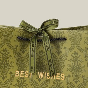 Bolsa de Regalo de Arte de Lujo Ecológica, Cinta Personalizada Impresa en <span class=keywords><strong>Rosa</strong></span>, Materiales Reciclados, Embalaje de Ropa, Pequeñas Empresas, Estampado en Caliente - Product Image 3