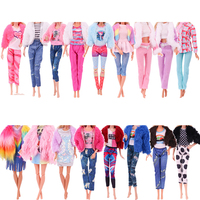 Offre Spéciale Vente en Gros Ensemble de Ski pour Poupée, Haut à Col en Laine, Pantalon, Vêtements et Accessoires de Jouets DIY Unisexe, Ensemble Quatre Pièces : Manteau + Chapeau