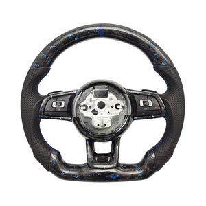 Volante in Fibra di Carbonio per Volkswagen <span class=keywords><strong>GOLF</strong></span> MK7 <span class=keywords><strong>Golf</strong></span> GTI GT-<span class=keywords><strong>Rline</strong></span> Polo in Fibra di Carbonio Forgiata MK6 GTI <span class=keywords><strong>GOLF</strong></span> R MK7.5 - Product Image 2