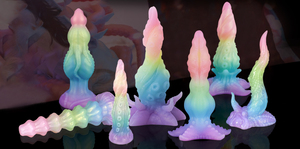 Monster Knot Horse Pene Big Fantasy Dragon Dildo con 3 nudos de perro Consolador anudado gigante grueso para punto G Juguetes sexuales para adultos Hombres Mujeres - Product Image 5