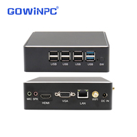 Lecteur de musique d'ambiance pour le commerce de détail, mini PC sans ventilateur, Intel N2840 J1800 J1900, sortie haut-parleur pour système d'ambiance en magasin