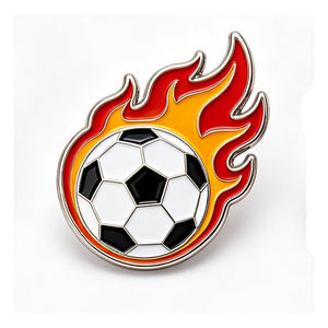 Spilla smaltata in stile anime/cartoon a tema calcio <span class=keywords><strong>mondiale</strong></span>, distintivo da risvolto per tifosi, souvenir da collezione, Campionato di calcio - Product Image 2