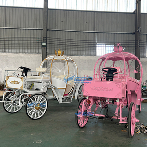 รถม้าไฟฟ้ารูปทรงฟักทอง XCEGO OEM สำหรับการขนส่งพิเศษ ผลิตจากแผ่นโลหะความแข็งแรงสูง ขนาด 3.8x1.65x2.3 เมตร ยางตัน 4 เส้น รองรับผู้โดยสาร 6 คน - Product Image 4