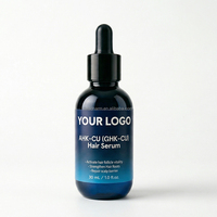 Serum Rambut OEM ODM AHK-Cu GHK-Cu Peptida Tembaga Esens Pertumbuhan Memperbaiki Penghalang Kulit Kepala Memperkuat Akar Melembapkan Menutrisi