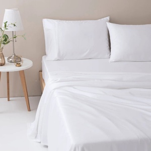 Soft Cooling Bamboo Fabric Queen <b>King</b> <b>Size</b> Custom Natural Bamboo Bedding Set with Pillowcase for Hotel Eco-friendly - Product Image 5