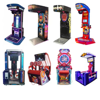 Machine de jeu d'arcade de boxe à monnayeur avec garantie d'un an, en anglais, pour salles de jeux intérieures