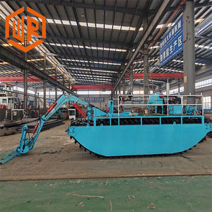 水陸両用水中クローラー型ウィードカッター収穫機湖用海藻除去機 - Product Image 3