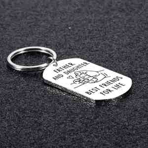 E hija hijo llavero padre cumpleaños regalo de Navidad papá <span class=keywords><strong>mejores</strong></span> Amigos <span class=keywords><strong>para</strong></span> la vida <span class=keywords><strong>regalos</strong></span> - Product Image 2