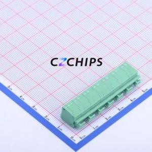 KF236-7.5-7P Spring Terminal Block Through hole Component (THT),P=7.5mm Connector 1x7P 7.5mm Green 7P - Product Image 2