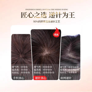 วิกผมผู้ชายแบบขนแกะดัดลอนเต็มศีรษะ ลอนธรรมชาติ พองฟู ไร้รอยต่อ ดูอ่อนเยาว์ สไตล์ใช้ได้ทุกวัน มีหน้าม้าให้เลือก - Product Image 1