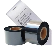 Ruban de transfert thermique en résine Sinoco, échantillon gratuit, 24 mm, 35 mm, 500 m, compatible avec les imprimantes d'étiquettes lavables multi-marques, modèle SNR6900