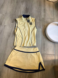 Summer Clothes for <strong>Women</strong> Custom Streetwear Workout Sets Contrast Color Zip <strong>Sleeveless</strong> <strong>Jacket</strong> Skirts 2 Piece Mini Skirt Set <strong>Women</strong> - Product Image 2
