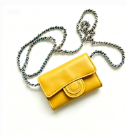 Nouvel Arrivage ZL310 – Sac à Monnaie Chaîne Haut de Gamme en Cuir Véritable, Mini Pochette Mignonne et Luxueuse pour Téléphone, Disponible en Toutes Couleurs