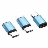 Jiayjianghan — adaptateur 2-en-1 Micro USB vers type-c, convertisseur avec étui en aluminium
