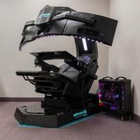 Silla de Cuero Genuino de Gravedad Cero de Lujo para Trabajar desde Casa con Masaje Predator Thronos Imperator Works IW R1