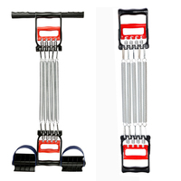 Appareil de fitness multifonction Finger Exerciser Exerciseur de poitrine à 5 ressorts avec pédale