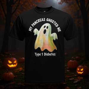 Camiseta divertida de Halloween con la frase "Mi páncreas me ha estado siguiendo" para la diabetes tipo 1 - Product Image 3
