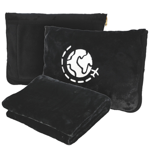 Op maat gemaakte moderne gebreide 2-in-1 compacte antistatische dekentje voor alle seizoenen, geschikt voor vliegtuigreizen, met openingen voor de armen en compatibel met kussens voor volwassenen - Product Image 4