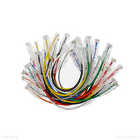 Kabel Patch transparan UTP Cat6 ramping Cat6a 0.3m 0.5m 1m 2m 3m RJ45