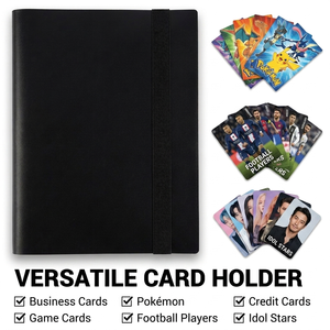 Classeur de rangement durable en PP pour cartes, <span class=keywords><strong>album</strong></span> photo 9 pochettes, porte-cartes 6x9cm pour cartes <span class=keywords><strong>à</strong></span> collectionner Pokémon - Product Image 4