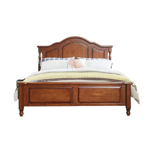 Solid 1.8 Meter & 1.5 <b>Beds</b> for King <b>Size</b> Hotel Villa American Retro Design Classical Wood BCV158 Solid Wood <b>Bed</b> <b>Frame</b> BCV158 - Product Image 6