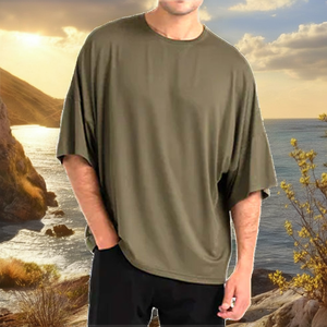 เสื้อยืดโอเวอร์ไซส์ลายกราฟิกแบบยูนิเซ็กซ์ น้ำหนัก 220 กรัม ผ้าคอตตอน 100% เป็นมิตรกับสิ่งแวดล้อม สไตล์ลำลอง สำหรับผู้ชายและผู้หญิง - Product Image 2