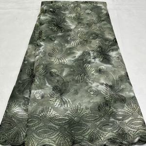 Personnalisé pas cher Chine prix d'usine tissu suisse dentelle robes de mariée robes de mariée <span class=keywords><strong>cravate</strong></span>-teint coton broderie forage à chaud - Product Image 2