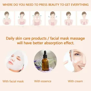 Bâtonnet de massage facial électrique 24K Or Rose en forme de T pour le lifting et le raffermissement de la peau – Instrument de beauté électrique - Product Image 5