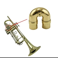 Trumpet Mouthpiece Brass Gold-Plated Repair Parts