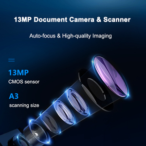 Escáner de Documentos A3/A4 con Cámara de 13MP, USB Portátil, Grabación de Video, Proyección en Tiempo Real, Soporte <span class=keywords><strong>PDF</strong></span>, Escaneo Rápido de 1 Segundo para Libros - Product Image 4