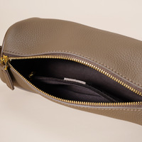 Nouveau Sac à Bandoulière Hobo Tendance de Luxe en Cuir Véritable pour Femme, Imperméable avec Fermeture Éclair, à Sangle Unique, Mignon et Portable pour l'Hiver