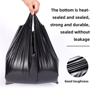 100PCS Handheld <strong>Plastic</strong> Trash Bags Thick Strong Load-bearing Vest Type Garbage Bags <strong>Kitchen</strong> Cleaning <strong>Plastic</strong> Shopping Bags - Product Image 2
