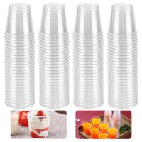 Heetverkopende, wegwerpbaar, recycleerbare, transparante plastic drinkbekers voor sap, dranken, desserts, bruiloften en feestbenodigdheden