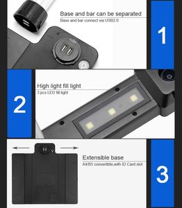 Trung Quốc Chuyên Nghiệp A4 Máy quét tài liệu xách tay Độ phân giải cao 10MP + 2MP kép máy ảnh máy tính để bàn Máy quét - Product Image 6