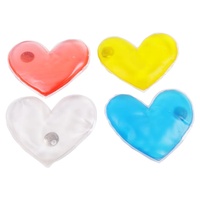 Chauffe-mains en gel PVC en forme de cœur réutilisable instantané portable pour l'hiver, soulagement de la douleur en plein air, camping, voyage, physiothérapie