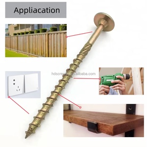 Viti per <span class=keywords><strong>legno</strong></span> in acciaio inossidabile con <span class=keywords><strong>testa</strong></span> <span class=keywords><strong>a</strong></span> doppia concavità Torx, zincate gialle, M6 M8 M10, 60MM-300MM, per <span class=keywords><strong>legno</strong></span> e truciolato - Product Image 6